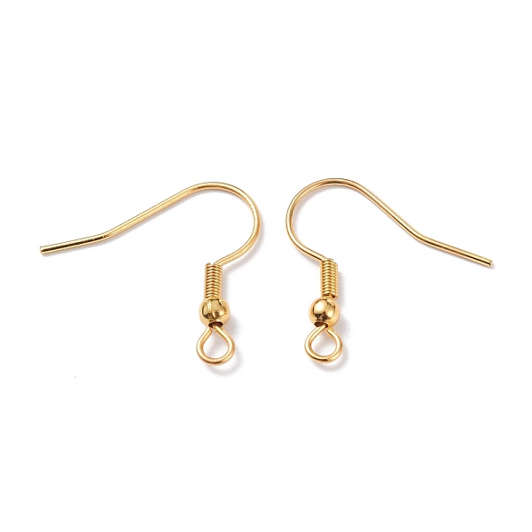PandaHall 304 Stainless Steel Earring Hooks, Ear Wire, with Horizontal Loop, Real 18K Gold Plated, 20x20x3mm, Hole: 2mm, 21 Gauge, Pin...
PandaHall 304 Stainless Steel Earring Hooks, Ear Wire, with Horizontal Loop, Real 18K Gold Plated, 20x20x3mm, Hole: 2mm, 21 Gauge, Pin...