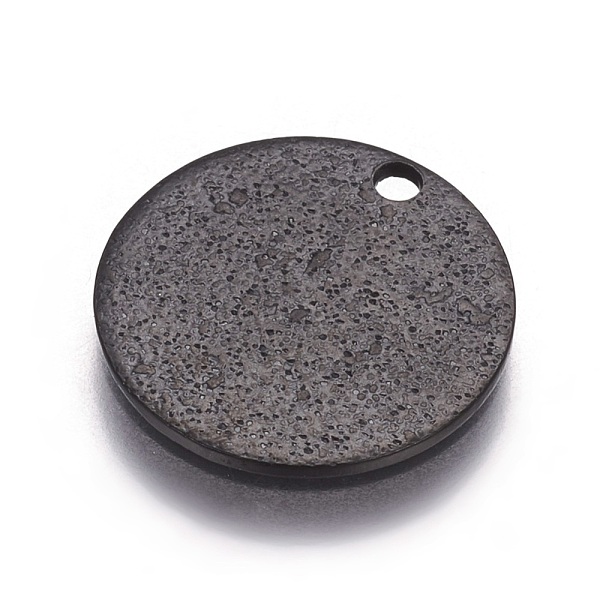 PandaHall 304 Stainless Steel Textured Pendants, Flat Round, Electrophoresis Black, 12x1mm, Hole: 1.4mm 304 Stainless Steel Flat Round
PandaHall 304 Stainless Steel Textured Pendants, Flat Round, Electrophoresis Black, 12x1mm, Hole: 1.4mm 304 Stainless Steel Flat Round