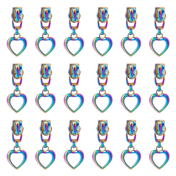 PandaHall HOBBIESAY 18Pcs Zinc Alloy Zipper Puller, Garment Accessories, Heart, Rainbow Color, 4cm Alloy
PandaHall HOBBIESAY 18Pcs Zinc Alloy Zipper Puller, Garment Accessories, Heart, Rainbow Color, 4cm Alloy