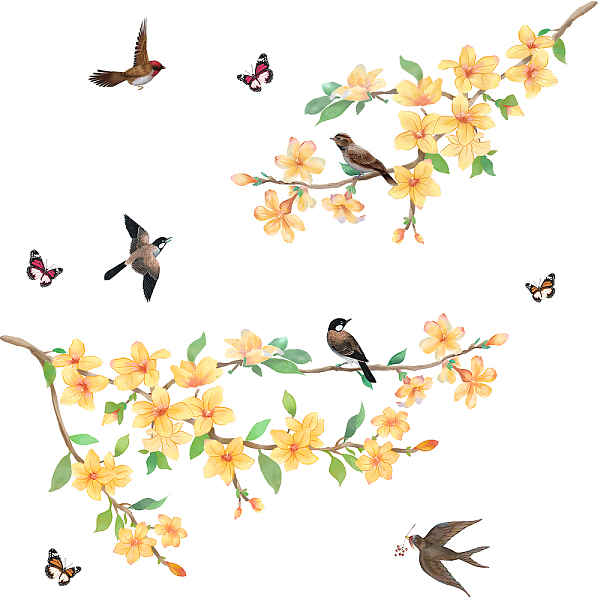 PandaHall PVC Wall Stickers, Wall Decoration, Bird Pattern, 890x390mm Plastic Bird
PandaHall PVC Wall Stickers, Wall Decoration, Bird Pattern, 890x390mm Plastic Bird