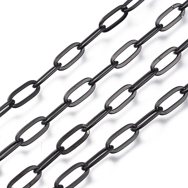 PandaHall 304 Stainless Steel Cable Chains, Paperclip Chains, Drawn Elongated Cable Chains, Soldered, with Spool, Electrophoresis Black...
PandaHall 304 Stainless Steel Cable Chains, Paperclip Chains, Drawn Elongated Cable Chains, Soldered, with Spool, Electrophoresis Black...