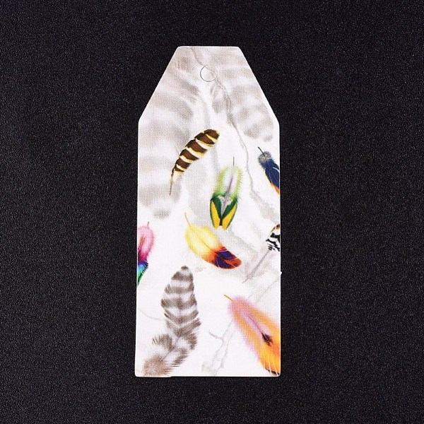 PandaHall Paper Gift Tags, Hange Tags, For Arts and Crafts, with Feather Pattern, Colorful, 60x25x0.3mm, Hole: 3mm Paper
PandaHall Paper Gift Tags, Hange Tags, For Arts and Crafts, with Feather Pattern, Colorful, 60x25x0.3mm, Hole: 3mm Paper