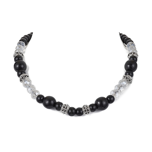 PandaHall Natural Wood & Glass Round Beaded Necklace, Black, 20.94 inch(53.2cm) Wood Black
PandaHall Natural Wood & Glass Round Beaded Necklace, Black, 20.94 inch(53.2cm) Wood Black