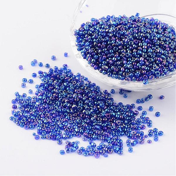 PandaHall Round Trans. Colors Rainbow Glass Seed Beads, Blue, Size: about 2mm in diameter, hole:1mm, about 3306pcs/50g Glass Blue
PandaHall Round Trans. Colors Rainbow Glass Seed Beads, Blue, Size: about 2mm in diameter, hole:1mm, about 3306pcs/50g Glass Blue