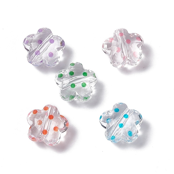 PandaHall Transparent Acrylic Beads, Flower with Polka Dot Pattern, Clear, Mixed Color, 16.5x17.5x10mm, Hole: 3mm Acrylic Polka Dot..., Multicolor
PandaHall Transparent Acrylic Beads, Flower with Polka Dot Pattern, Clear, Mixed Color, 16.5x17.5x10mm, Hole: 3mm Acrylic Polka Dot..., Multicolor