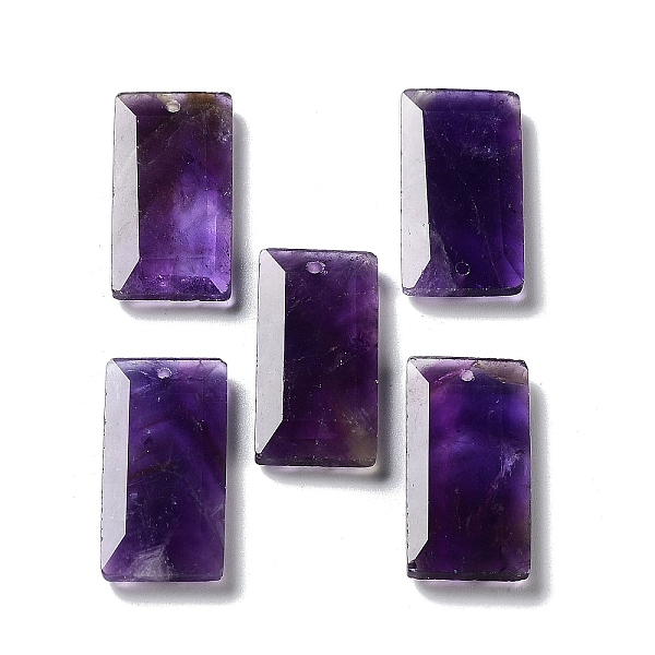 PandaHall Natural Amethyst Pendants, Faceted Rectangle Charms, 25x13x4~4.5mm, Hole: 1mm Amethyst Rectangle
PandaHall Natural Amethyst Pendants, Faceted Rectangle Charms, 25x13x4~4.5mm, Hole: 1mm Amethyst Rectangle