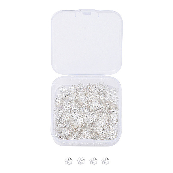 PandaHall Multi-Petal Iron Bead Caps, Flower, Silver, 6x1mm, Hole: 1mm, 500pcs/box Iron
PandaHall Multi-Petal Iron Bead Caps, Flower, Silver, 6x1mm, Hole: 1mm, 500pcs/box Iron