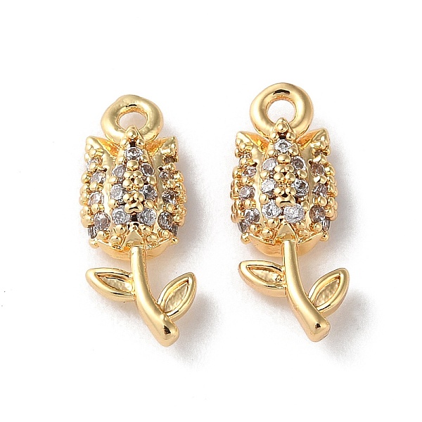 PandaHall Rack Plating Brass Cubic Zirconia Pendants, Flower, Real 18K Gold Plated, 13.5x5.5x3.5mm, Hole: 1.2mm Brass+Cubic Zirconia Flower..., Clear
PandaHall Rack Plating Brass Cubic Zirconia Pendants, Flower, Real 18K Gold Plated, 13.5x5.5x3.5mm, Hole: 1.2mm Brass+Cubic Zirconia Flower..., Clear
