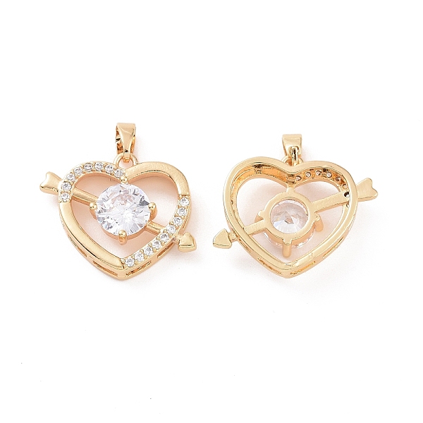 PandaHall Brass Micro Pave Clear Cubic Zirconia Charms, Arrow Through Heart Charms, Real 18K Gold Plated, 16.5x21.5x5.5mm, Hole: 4.5x2.8mm...
PandaHall Brass Micro Pave Clear Cubic Zirconia Charms, Arrow Through Heart Charms, Real 18K Gold Plated, 16.5x21.5x5.5mm, Hole: 4.5x2.8mm...