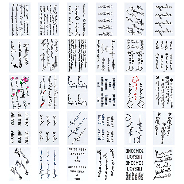 PandaHall CRASPIRE Temporary Tattoos Quote Temporary Tattoo Stickers 30 Sheets Waterproof Arm Neck Makeup Floral Blossom Tattoos Paper Black...
PandaHall CRASPIRE Temporary Tattoos Quote Temporary Tattoo Stickers 30 Sheets Waterproof Arm Neck Makeup Floral Blossom Tattoos Paper Black...