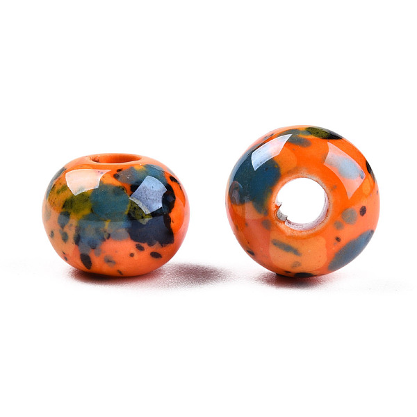 PandaHall Handmade Porcelain European Beads, Large Hole Beads, Pearlized, Rondelle, Coral, 12x9mm Porcelain Rondelle Red
PandaHall Handmade Porcelain European Beads, Large Hole Beads, Pearlized, Rondelle, Coral, 12x9mm Porcelain Rondelle Red