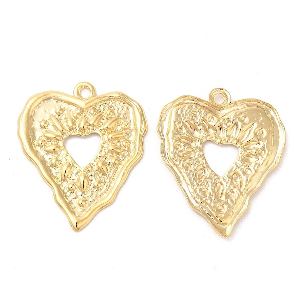 PandaHall Brass Pendants, Cadmium Free & Lead Free, Textured, Heart Charm, Real 24K Gold Plated, 26.5x22x1.5mm, Hole: 1.6mm Brass Heart
PandaHall Brass Pendants, Cadmium Free & Lead Free, Textured, Heart Charm, Real 24K Gold Plated, 26.5x22x1.5mm, Hole: 1.6mm Brass Heart