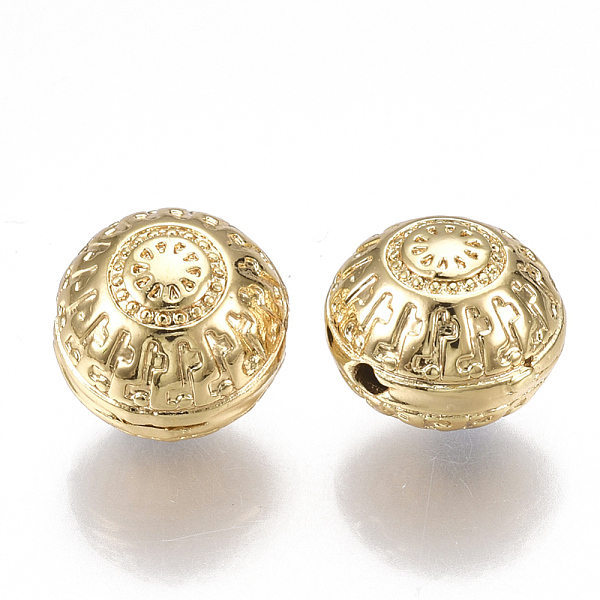 PandaHall Brass Beads, Rondelle, Nickel Free, Real 18K Gold Plated, 11.5x12x10mm, Hole: 1.5mm Brass Rondelle
PandaHall Brass Beads, Rondelle, Nickel Free, Real 18K Gold Plated, 11.5x12x10mm, Hole: 1.5mm Brass Rondelle