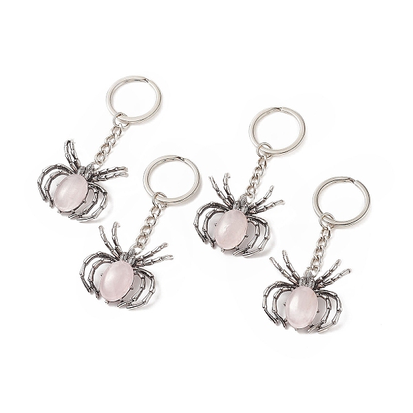 PandaHall Spider Natural Rose Quartz Pendant Keychain, with Brass Findings, 7.8~7.9cm Rose Quartz Spider
PandaHall Spider Natural Rose Quartz Pendant Keychain, with Brass Findings, 7.8~7.9cm Rose Quartz Spider