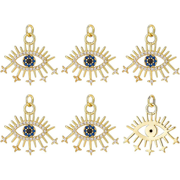 PandaHall BENECREAT Real 18K Gold Plated Brass Charms, Micro Pave Clear Cubic Zirconia Pendants for DIY Earrings Necklaces Bracelets..., Blue
PandaHall BENECREAT Real 18K Gold Plated Brass Charms, Micro Pave Clear Cubic Zirconia Pendants for DIY Earrings Necklaces Bracelets..., Blue