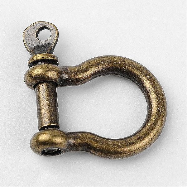 PandaHall Tibetan Style Alloy D-Ring Anchor Shackle Clasps, Antique Bronze, 25x19.5x3.5mm, Hole: 2mm Alloy
PandaHall Tibetan Style Alloy D-Ring Anchor Shackle Clasps, Antique Bronze, 25x19.5x3.5mm, Hole: 2mm Alloy