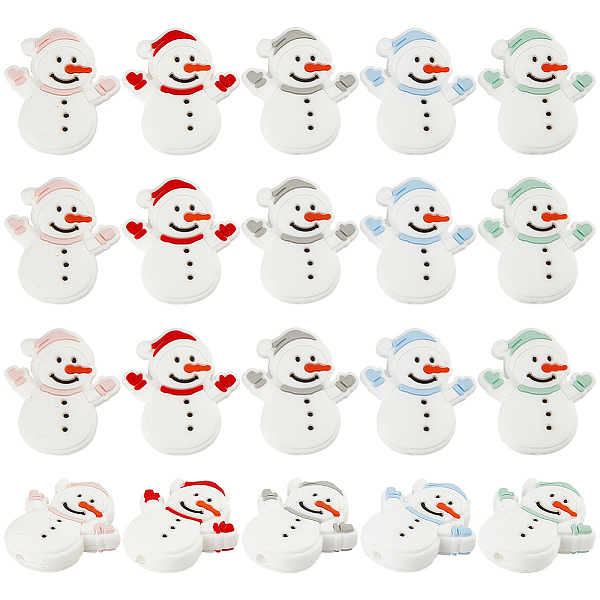 PandaHall CRASPIRE 20Pcs 5 Color Snowman Silicone Beads Christmas Theme Eco-Friendly Rubber Beads Bulk for Xmas DIY Jewelry Making Necklace..., Multicolor
PandaHall CRASPIRE 20Pcs 5 Color Snowman Silicone Beads Christmas Theme Eco-Friendly Rubber Beads Bulk for Xmas DIY Jewelry Making Necklace..., Multicolor