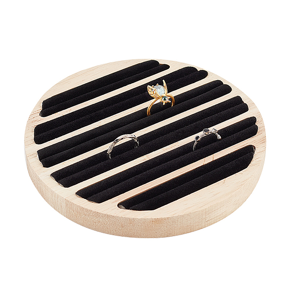 PandaHall Wooden Jewelry Display Tray, 6 Slots Round Ring Earring Display Storage Holder Black Velvet Insert Jewelry Organizer Tray for...
PandaHall Wooden Jewelry Display Tray, 6 Slots Round Ring Earring Display Storage Holder Black Velvet Insert Jewelry Organizer Tray for...