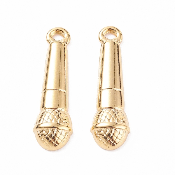 PandaHall 304 Stainless Steel Pendants, Textured, Microphone, Golden, 20x6x2.5mm, Hole: 1.2mm 304 Stainless Steel Others
PandaHall 304 Stainless Steel Pendants, Textured, Microphone, Golden, 20x6x2.5mm, Hole: 1.2mm 304 Stainless Steel Others
