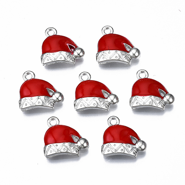 PandaHall Alloy Enamel Charms, Cadmium Free & Lead Free, Platinum, Christmas Hat, FireBrick, 13x13.5x2.5mm, Hole: 1.6mm Alloy+Enamel Hat Red
PandaHall Alloy Enamel Charms, Cadmium Free & Lead Free, Platinum, Christmas Hat, FireBrick, 13x13.5x2.5mm, Hole: 1.6mm Alloy+Enamel Hat Red