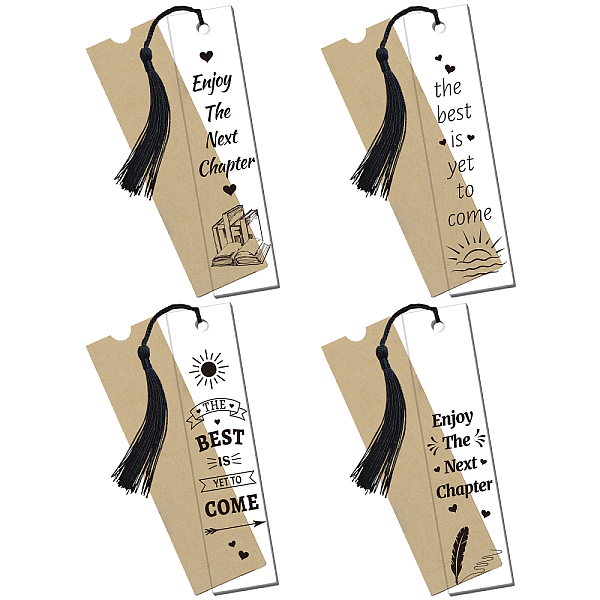 PandaHall GLOBLELAND 4 Sets Acrylic Bookmark Pendants for Teachers' Day, Rectangle, with Paper Bags and Polyester Tassel Decorations, Black...
PandaHall GLOBLELAND 4 Sets Acrylic Bookmark Pendants for Teachers' Day, Rectangle, with Paper Bags and Polyester Tassel Decorations, Black...