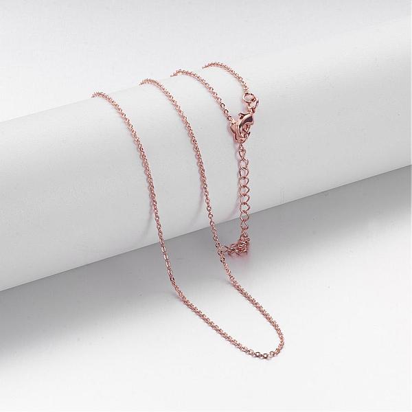 PandaHall Brass Chain Necklaces, Cable Chain, with Lobster Clasps, Rose Gold, 17 inch Brass
PandaHall Brass Chain Necklaces, Cable Chain, with Lobster Clasps, Rose Gold, 17 inch Brass