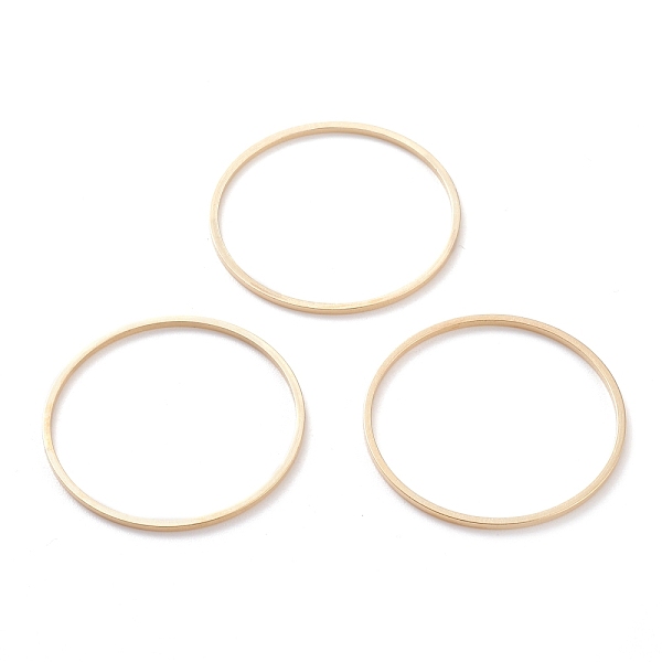 PandaHall Brass Linking Rings, Long-Lasting Plated, Round Ring, Real 24K Gold Plated, 30x1mm, Inner Diameter: 28mm Brass Ring
PandaHall Brass Linking Rings, Long-Lasting Plated, Round Ring, Real 24K Gold Plated, 30x1mm, Inner Diameter: 28mm Brass Ring