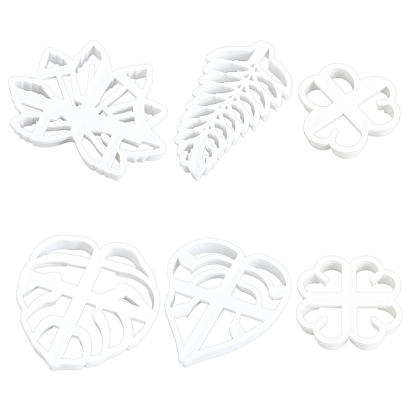 PandaHall SUPERDANT 6Pcs 6 Style PP Plastic Cookie Cutters, Leaf-shaped, Plant Series, White, 55~106x55~94mm, 1pc/style Plastic Mixed Shapes...
PandaHall SUPERDANT 6Pcs 6 Style PP Plastic Cookie Cutters, Leaf-shaped, Plant Series, White, 55~106x55~94mm, 1pc/style Plastic Mixed Shapes...