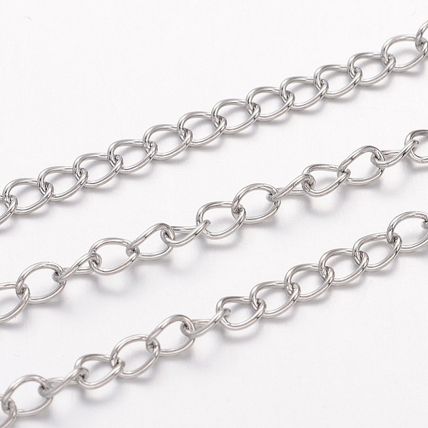 PandaHall 304 Stainless Steel Curb Chains, with Spool, Soldered, for Jewelry Making, Stainless Steel Color, 4x3x0.6mm, about 65.61 Feet...
PandaHall 304 Stainless Steel Curb Chains, with Spool, Soldered, for Jewelry Making, Stainless Steel Color, 4x3x0.6mm, about 65.61 Feet...