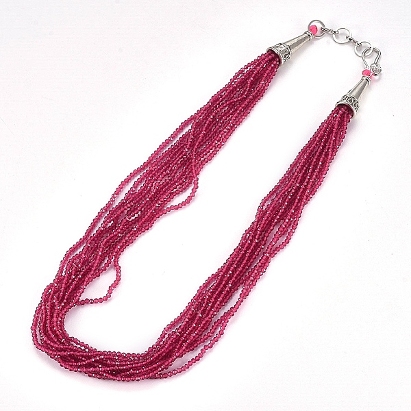 PandaHall Faceted Glass Beaded Necklaces, with Brass Bead Cones and S Hook Clasps, Cerise, 1-5/8 inch(4.3cm) Glass Red
PandaHall Faceted Glass Beaded Necklaces, with Brass Bead Cones and S Hook Clasps, Cerise, 1-5/8 inch(4.3cm) Glass Red