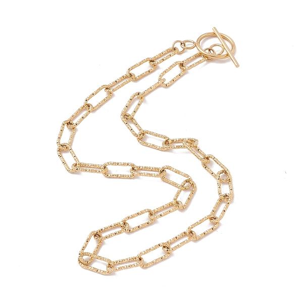 PandaHall 304 Stainless Steel Textured Paperclip Chains Necklace for Women, Golden, 19.29 inch(49cm) 304 Stainless Steel
PandaHall 304 Stainless Steel Textured Paperclip Chains Necklace for Women, Golden, 19.29 inch(49cm) 304 Stainless Steel