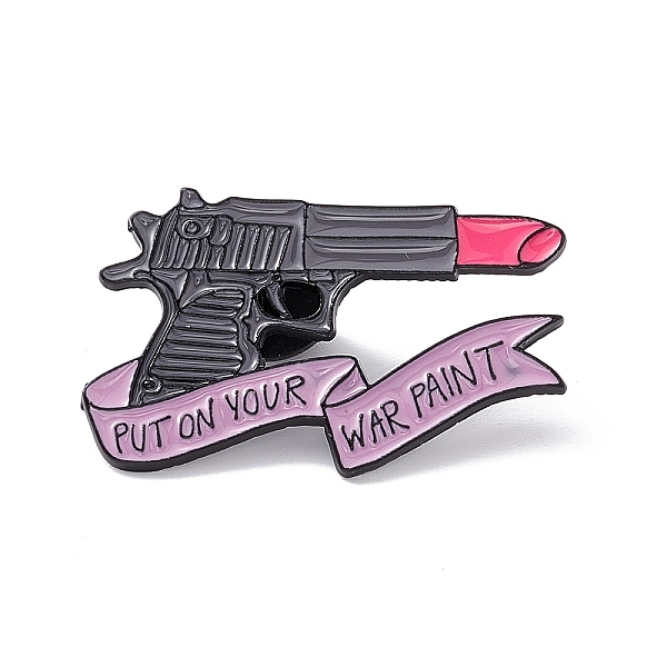 PandaHall Word Put On Your War Paint Enamel Pin, Electrophoresis Black Plated Alloy Feminism Theme Brooch for Backpack Clothes, Tools...
PandaHall Word Put On Your War Paint Enamel Pin, Electrophoresis Black Plated Alloy Feminism Theme Brooch for Backpack Clothes, Tools...