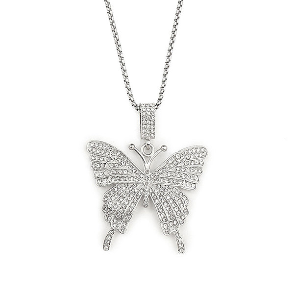 PandaHall 201 Stainless Steel Chain, Zinc Alloy and Rhinestone Pendant Necklaces, Butterfly, Stainless Steel Color, 23.43 inch(59.5cm) 201...
PandaHall 201 Stainless Steel Chain, Zinc Alloy and Rhinestone Pendant Necklaces, Butterfly, Stainless Steel Color, 23.43 inch(59.5cm) 201...