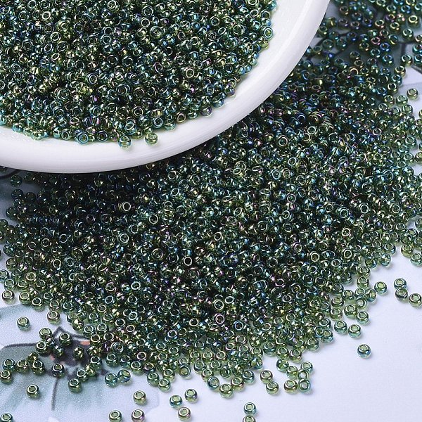 PandaHall MIYUKI Round Rocailles Beads, Japanese Seed Beads, (RR288) Transparent Olive Green AB, 11/0, 2x1.3mm, Hole: 0.8mm, about...
PandaHall MIYUKI Round Rocailles Beads, Japanese Seed Beads, (RR288) Transparent Olive Green AB, 11/0, 2x1.3mm, Hole: 0.8mm, about...