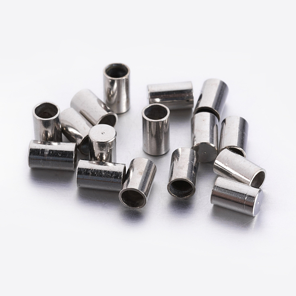 PandaHall Brass Cord Ends, End Caps, Column, Platinum, 5x3mm, Inner Diameter: 2mm Brass
PandaHall Brass Cord Ends, End Caps, Column, Platinum, 5x3mm, Inner Diameter: 2mm Brass