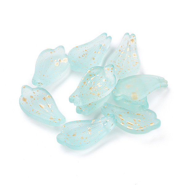 PandaHall Glass Pendants, with Gold Foil, Frosted, Dyed & Heated, Petal, Sky Blue, 19x10x3mm, Hole: 1mm Glass Petaline Blue
PandaHall Glass Pendants, with Gold Foil, Frosted, Dyed & Heated, Petal, Sky Blue, 19x10x3mm, Hole: 1mm Glass Petaline Blue