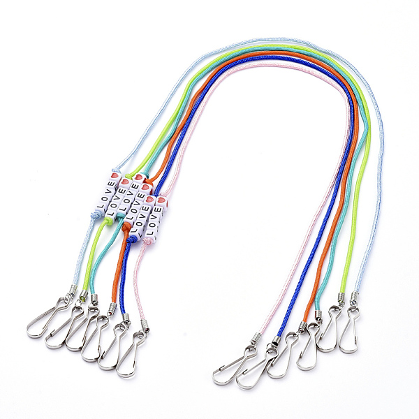 PandaHall Polyester & Spandex Cord Ropes Eyeglasses Chains, Neck Strap for Eyeglasses, with Cube Acrylic Beads, Iron Coil Cord Ends and..., Multicolor
PandaHall Polyester & Spandex Cord Ropes Eyeglasses Chains, Neck Strap for Eyeglasses, with Cube Acrylic Beads, Iron Coil Cord Ends and..., Multicolor
