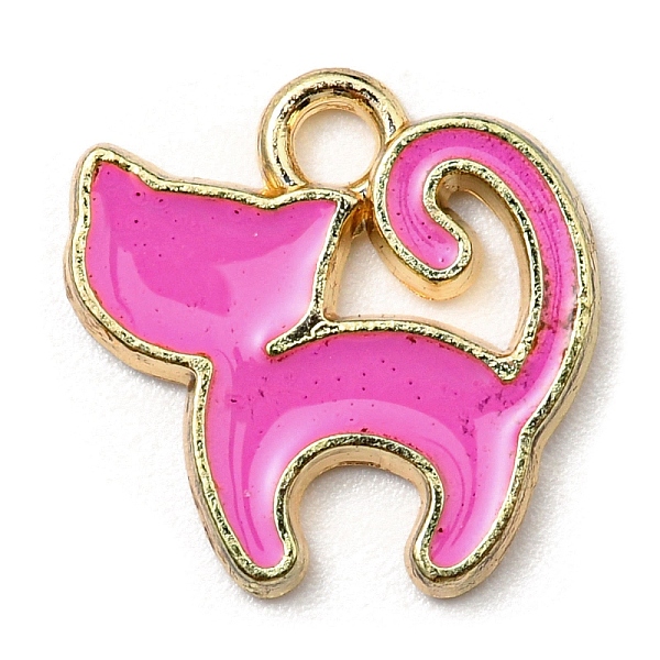 PandaHall Alloy Charms, with Enamel, Golden, Cadmium Free & Nickel Free & Lead Free, Cat Shape Charms, Deep Pink, 13x13x1.5mm, Hole: 1.8mm...
PandaHall Alloy Charms, with Enamel, Golden, Cadmium Free & Nickel Free & Lead Free, Cat Shape Charms, Deep Pink, 13x13x1.5mm, Hole: 1.8mm...