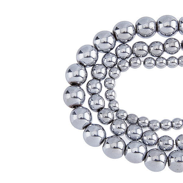 PandaHall SUPERFINDINGS 6 Strands 3 Sizes Synthetic Hematite Round Beads Silver Electroplate Metallic Loose Beads Spacers Gemstone Beads for...
PandaHall SUPERFINDINGS 6 Strands 3 Sizes Synthetic Hematite Round Beads Silver Electroplate Metallic Loose Beads Spacers Gemstone Beads for...