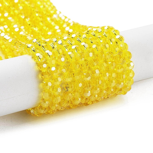 PandaHall Electroplate Transparent Glass Beads Strands, Faceted(32 Facets), Round, Pearl Luster Plated, Yellow, 4mm, Hole: 0.7mm, about...
PandaHall Electroplate Transparent Glass Beads Strands, Faceted(32 Facets), Round, Pearl Luster Plated, Yellow, 4mm, Hole: 0.7mm, about...
