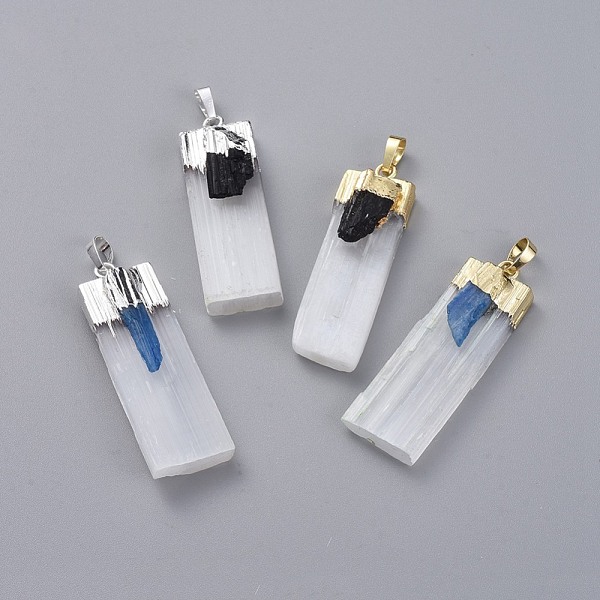 PandaHall Natural Calcite Big Pendants, with Natural Gemstone and Brass Findings, Rectangle, Mixed Color, 50~75x15~20x8~11mm, Hole: 7.5x5mm...
PandaHall Natural Calcite Big Pendants, with Natural Gemstone and Brass Findings, Rectangle, Mixed Color, 50~75x15~20x8~11mm, Hole: 7.5x5mm...