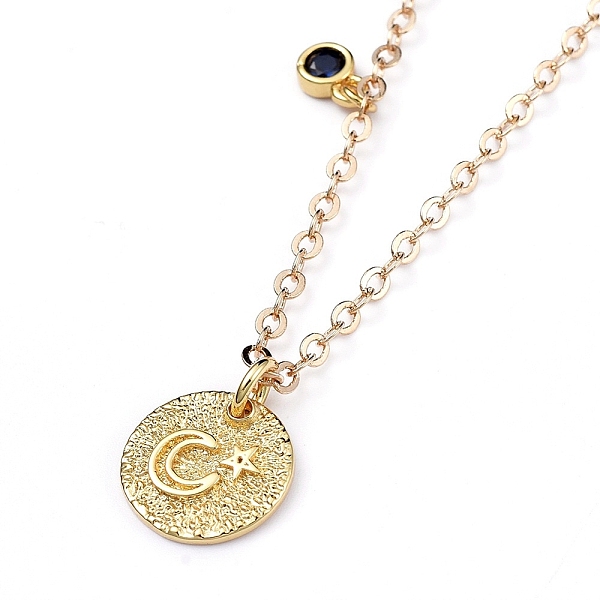 PandaHall Pendant Necklaces, with Flat Round with Star & Moon Brass Pendant, Cubic Zirconia Charms and Lobster Claw Clasps, Golden, 16 inch..., Black
PandaHall Pendant Necklaces, with Flat Round with Star & Moon Brass Pendant, Cubic Zirconia Charms and Lobster Claw Clasps, Golden, 16 inch..., Black