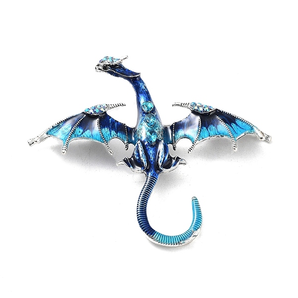 PandaHall Dragon Alloy Rhinestone Brooches, Enamel Pins, Alloy Badge for Unisex, Antique Silver, Blue, 74x88x16mm Alloy+Enamel Dragon Blue
PandaHall Dragon Alloy Rhinestone Brooches, Enamel Pins, Alloy Badge for Unisex, Antique Silver, Blue, 74x88x16mm Alloy+Enamel Dragon Blue