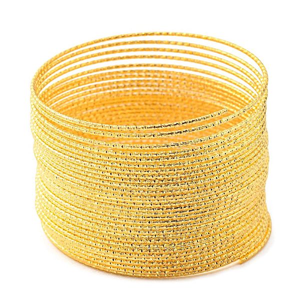 PandaHall Iron Wire, Textured Round, for Bangle Making, Golden, 1.2mm, Inner Diameter: 58mm Iron Textured Round
PandaHall Iron Wire, Textured Round, for Bangle Making, Golden, 1.2mm, Inner Diameter: 58mm Iron Textured Round