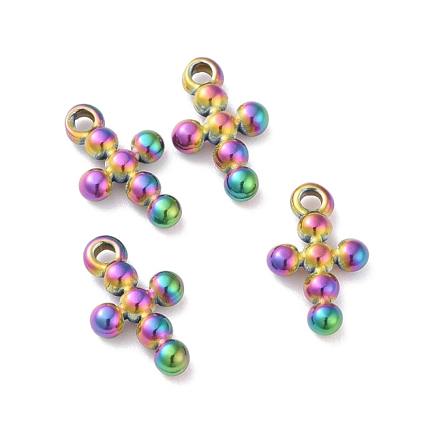 PandaHall Ion Plating(IP) 304 Stainless Steel Charms, Cross, Rainbow Color, 12.5x7.5x2mm, Hole: 1.2mm 304 Stainless Steel Cross
PandaHall Ion Plating(IP) 304 Stainless Steel Charms, Cross, Rainbow Color, 12.5x7.5x2mm, Hole: 1.2mm 304 Stainless Steel Cross