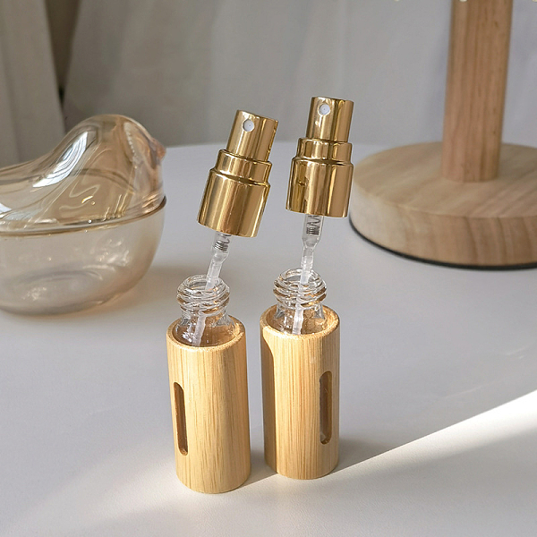 PandaHall Empty Portable Glass Spray Bottles, with Bamboo, Refillable Detachable Glass Inner Bottle Travel Perfume Container, Navajo White...
PandaHall Empty Portable Glass Spray Bottles, with Bamboo, Refillable Detachable Glass Inner Bottle Travel Perfume Container, Navajo White...