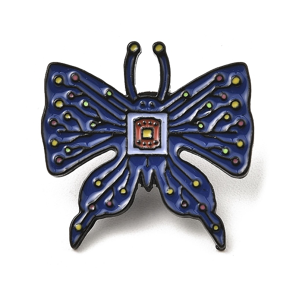 PandaHall Black Alloy Brooches, Butterfly Enamel Pins for Women, Dark Blue, 29x29x2mm Alloy+Enamel Butterfly
PandaHall Black Alloy Brooches, Butterfly Enamel Pins for Women, Dark Blue, 29x29x2mm Alloy+Enamel Butterfly