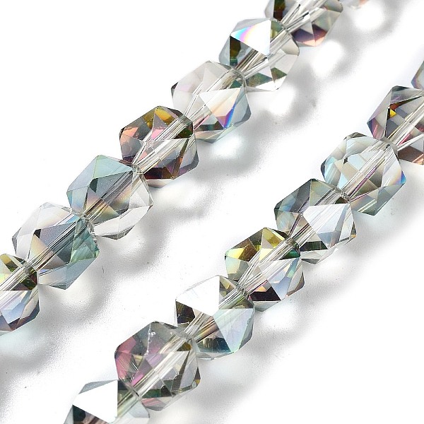PandaHall Electroplate Glass Beads Strands, Half Plated, Polygon, Medium Turquoise, 9x9x9mm, Hole: 1.4mm, about 60pcs/strand, 22.44''(57cm)...
PandaHall Electroplate Glass Beads Strands, Half Plated, Polygon, Medium Turquoise, 9x9x9mm, Hole: 1.4mm, about 60pcs/strand, 22.44''(57cm)...