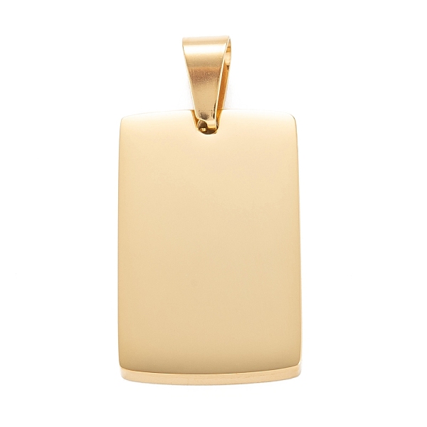 PandaHall 304 Stainless Steel Pendants, Stamping Blank Tag, Manual Polishing, Rectangle, Golden, 30x19x3mm, Hole: 4.5x8mm 304 Stainless...
PandaHall 304 Stainless Steel Pendants, Stamping Blank Tag, Manual Polishing, Rectangle, Golden, 30x19x3mm, Hole: 4.5x8mm 304 Stainless...