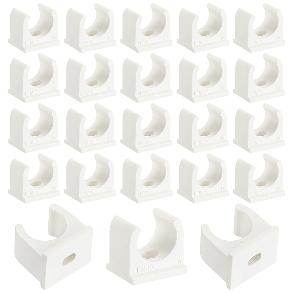 PandaHall PVC Plastic Pipe Hangers Clamp, Water Pipe Support Clamp , Floral White, 17x20x18.5mm, Hole: 6x4mm Plastic
PandaHall PVC Plastic Pipe Hangers Clamp, Water Pipe Support Clamp , Floral White, 17x20x18.5mm, Hole: 6x4mm Plastic